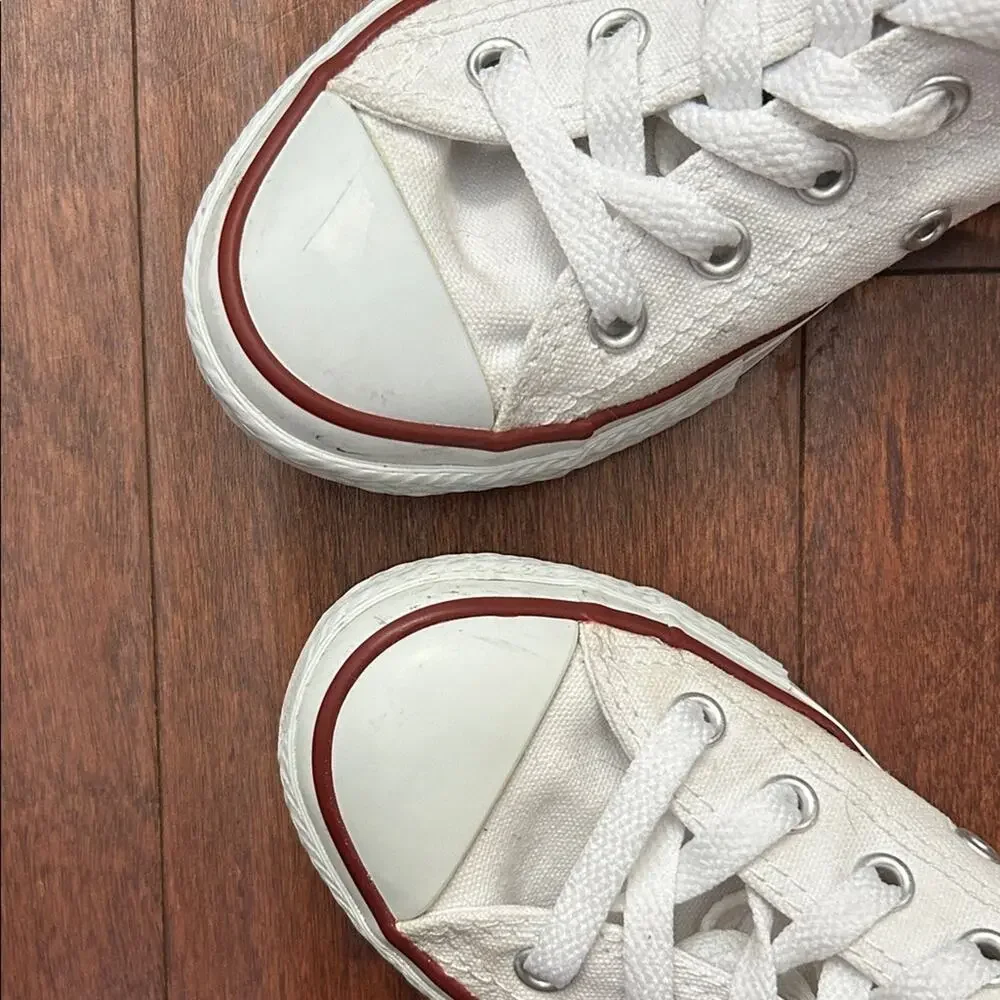 Classic Converse Chuck Taylor All Star White Kids Sneakers, Size 12.5